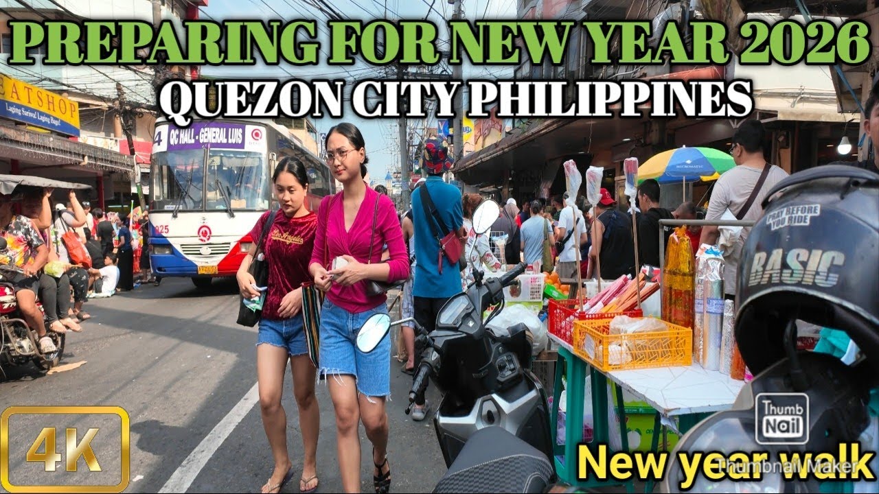 Preparing for New Year 2026|Walking at Novaliches Quezon City Philippines [4K]