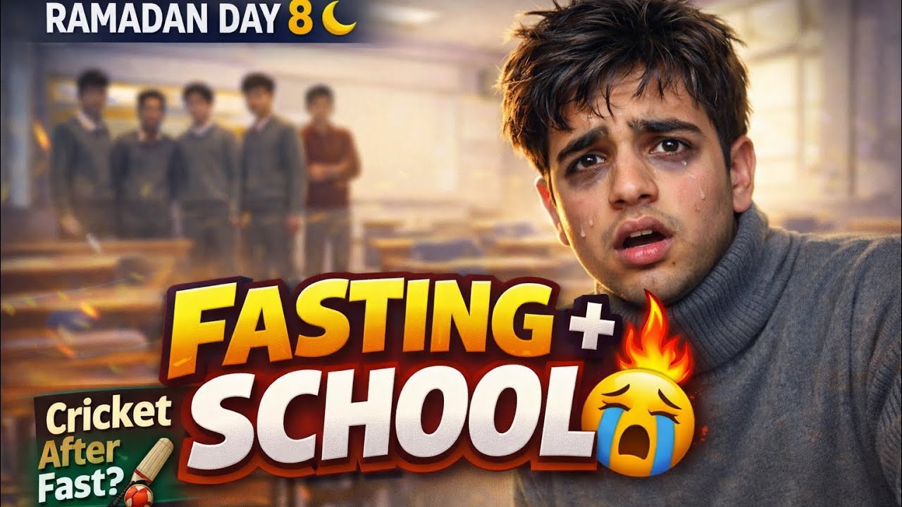 RAMADAN DAY 8 🌙 School + Cricket during Fasting 😭🔥 | Full Day Vlog