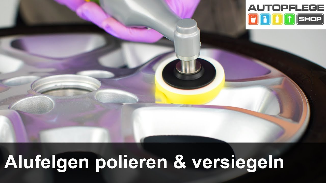 Alufelgen polieren und  versiegeln für den Winter
