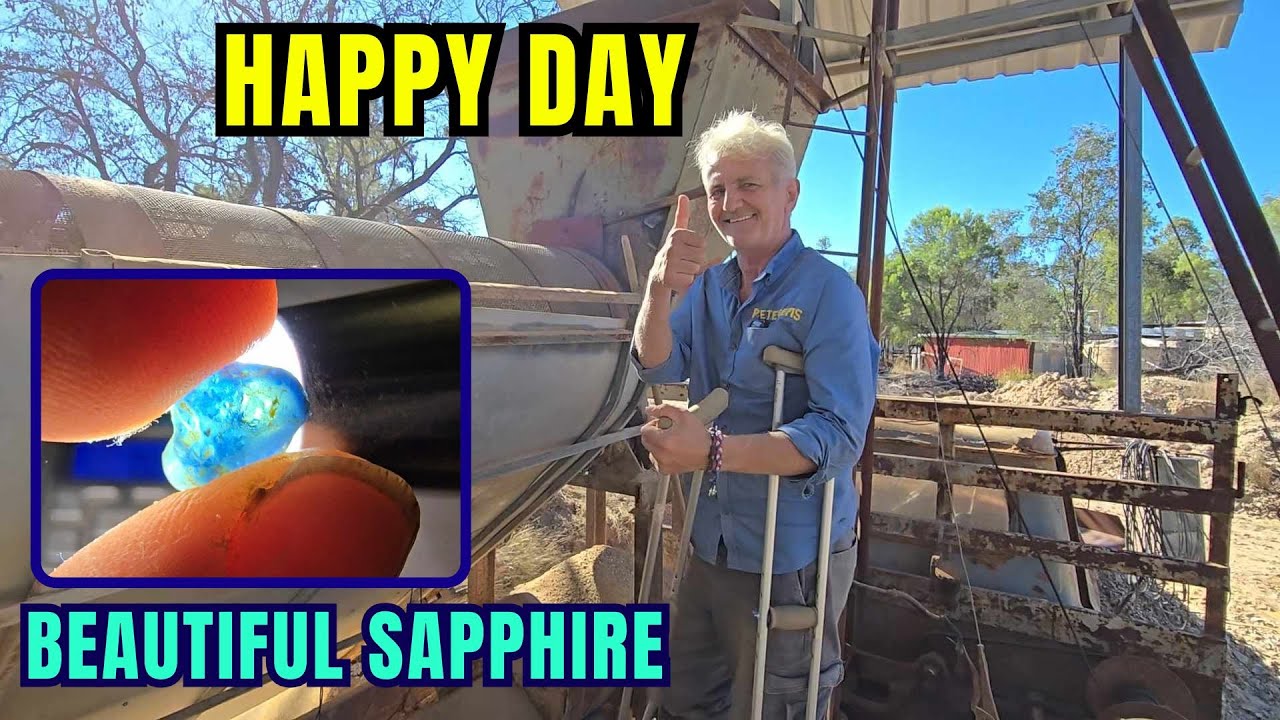 I SPECKED A BEAUTIFUL SAPPHIRE 💎 | Happy day in Mining Sapphires Underground ⛏️💎