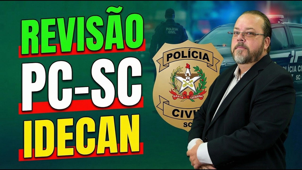 Revisão para a prova da PC-RS somente com questões da sua Banca IDECAN!