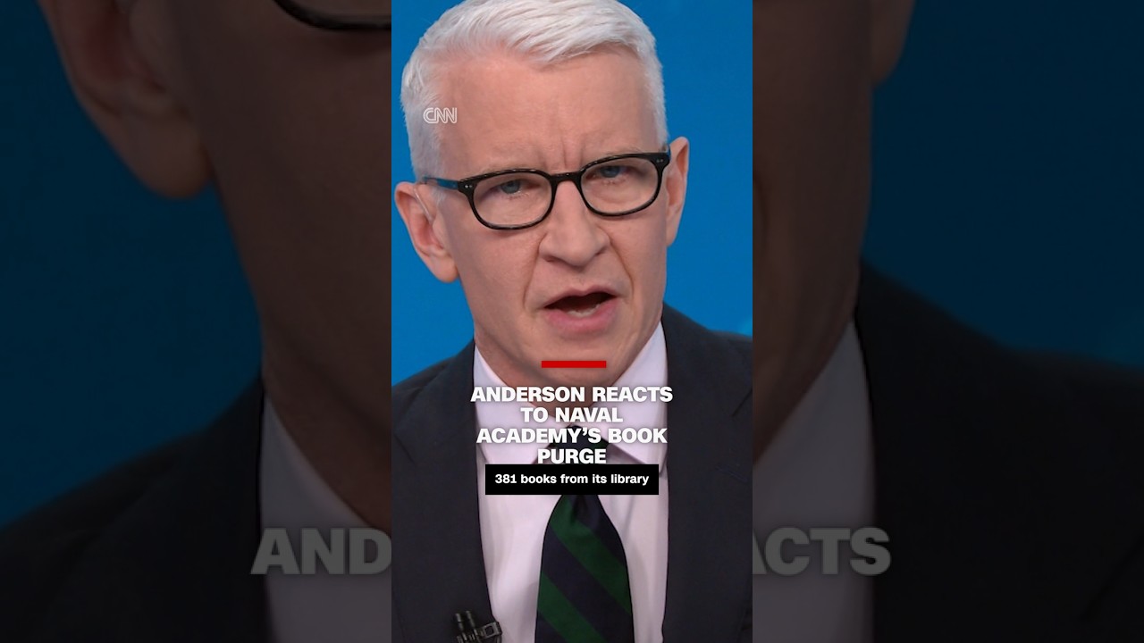 Anderson Cooper reacts to Naval Academy's book purge