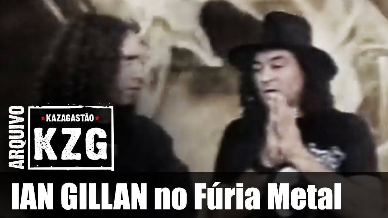 IAN GILLAN no Fúria Metal (5/5/1992) - Arquivo KZG - entrevistado por Gastão Moreira