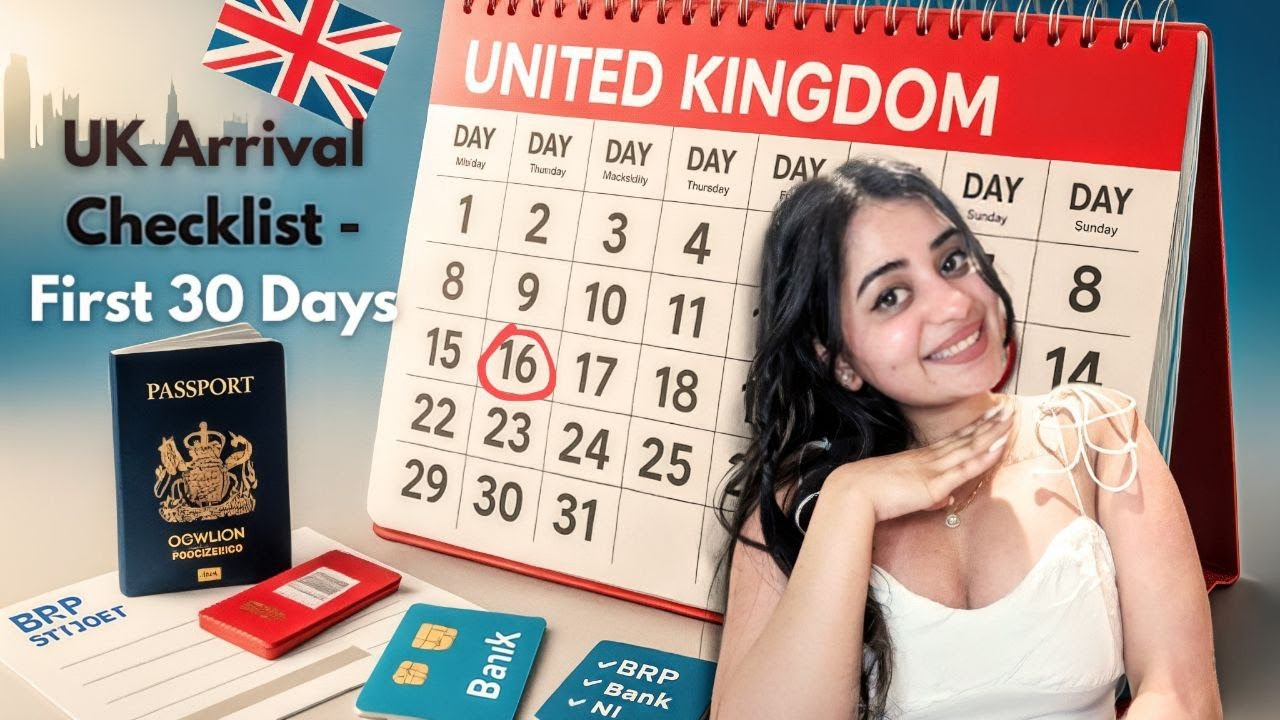 JUST LANDED in the UK? Do THIS in Your First 30 Days! (Full Guide + FREE Checklist)