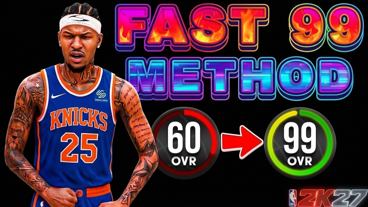 THE FASTEST WAY TO 99 OVERALL & MAX BADGES, Hotspots & Every Takeover  IN ONE DAY! (NBA 2K27)