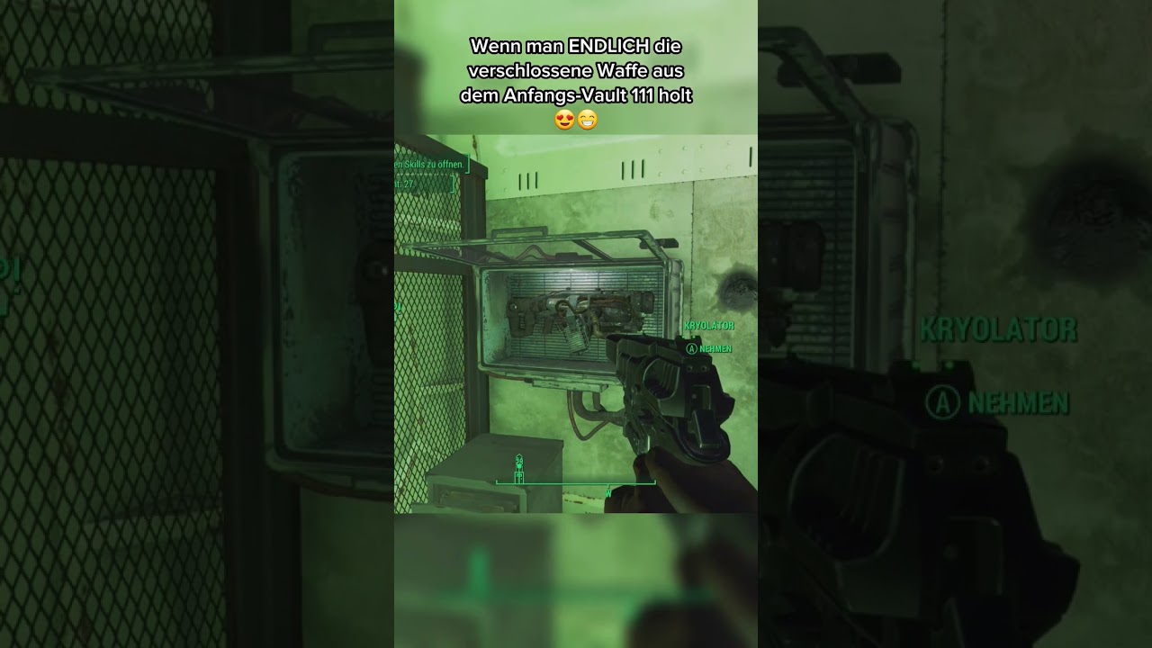Die verschlossene Waffe aus dem Vault 111 in Fallout 4