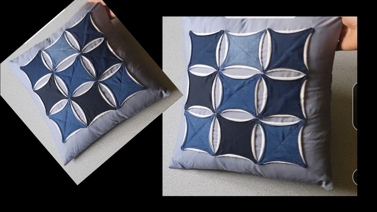 📍Quick &easy way of making  New  decorative Modern patch work cushion/pillow  cover design #creative