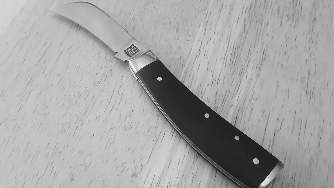 A. Wright & Son Pruner in Ebony; a handsomely rustic, traditional pruning knife from Sheffield 🇬🇧