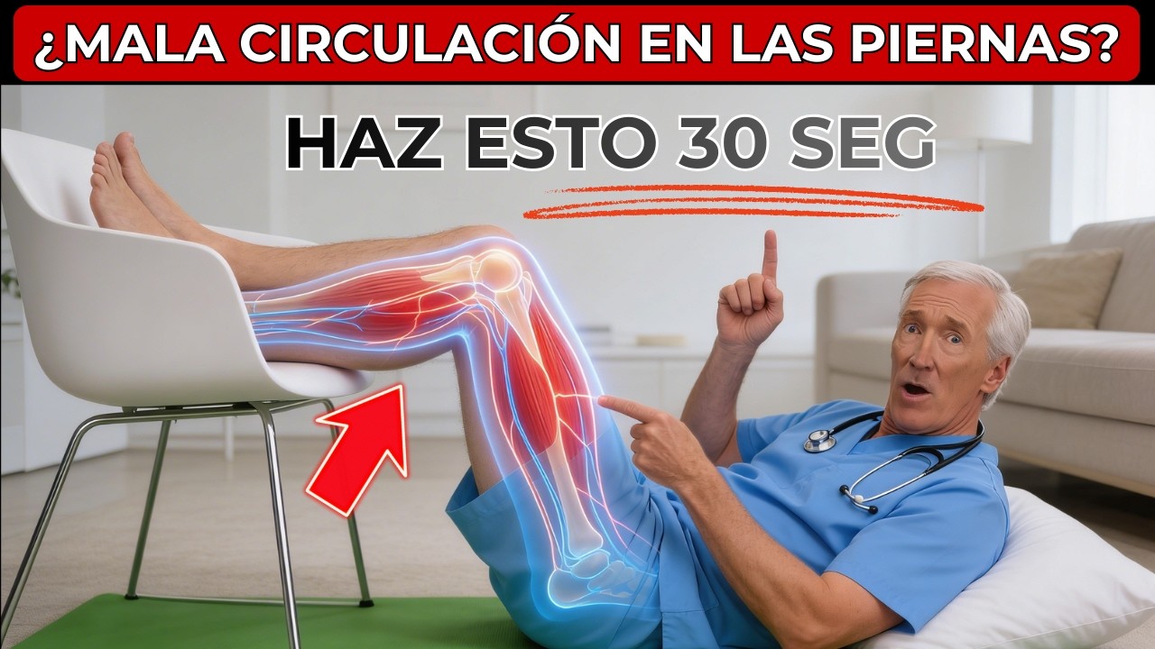 Los ÚNICOS 4 EJERCICIOS que Necesitas para MEJORAR la CIRCULACIÓN en las PIERNAS (50+)
