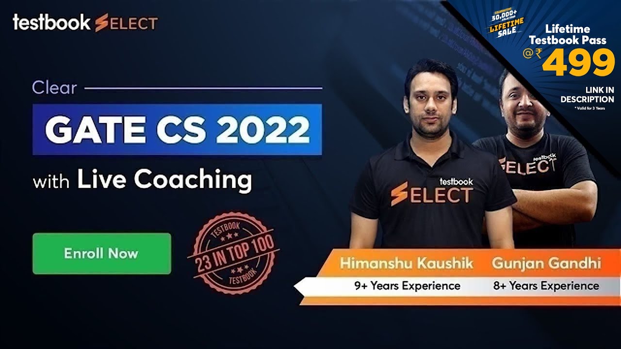 GATE CSE 2022 Preparation Classes (Live Coaching) | Best Online Course for GATE CS Exam