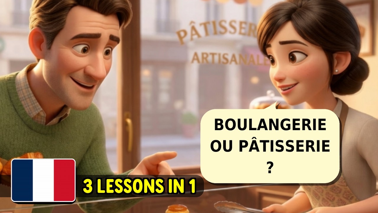 Pâtisseries Françaises : Comment commander ? 🥐 (Dialogue A1-A2)