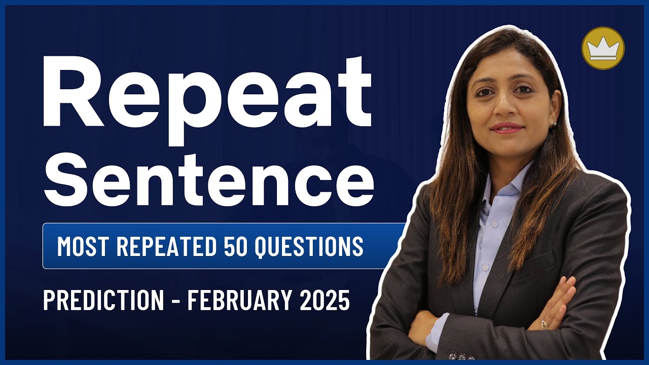 Repeat Sentence | Prediction Questions | February 2025 | PTE Speaking | PTE with Tejal
