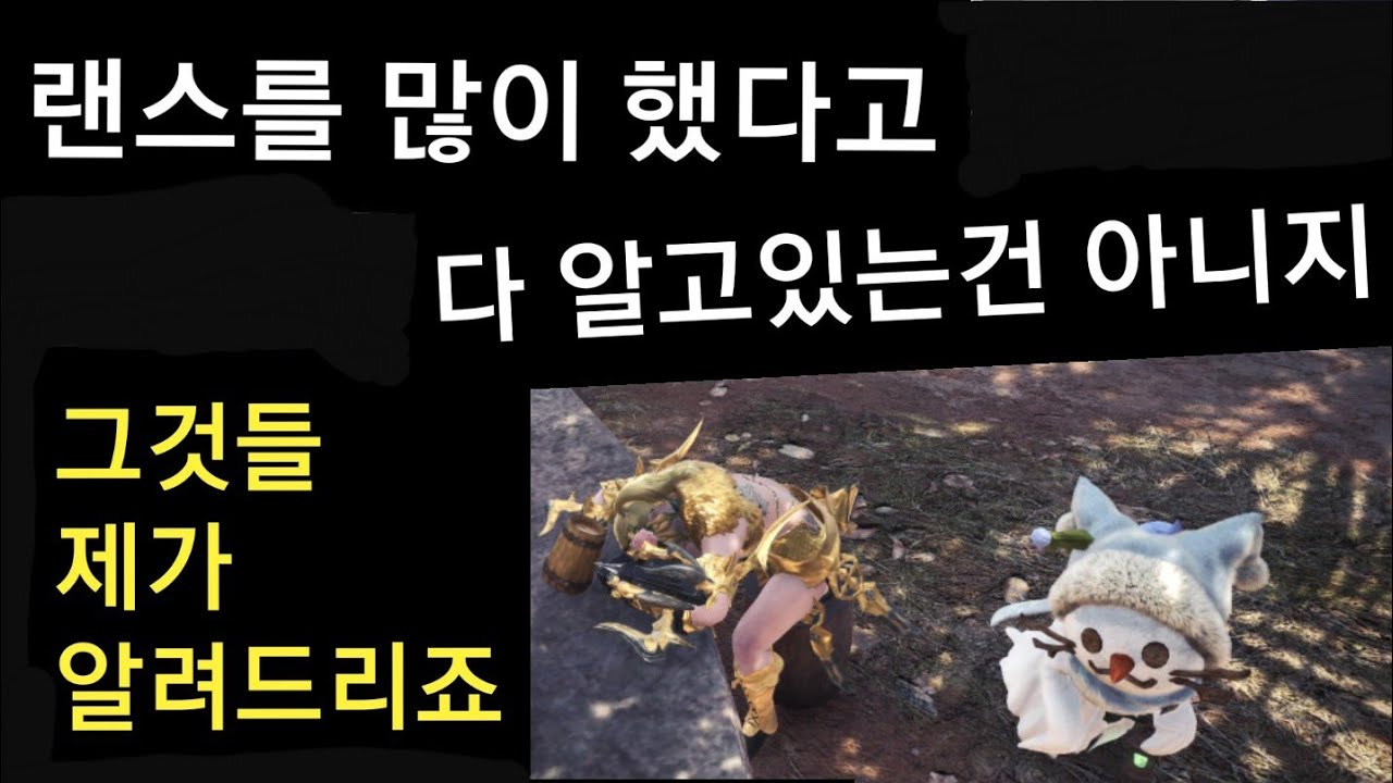 MHW:IB 랜스 스탭/가드대쉬/카운터 심화과정