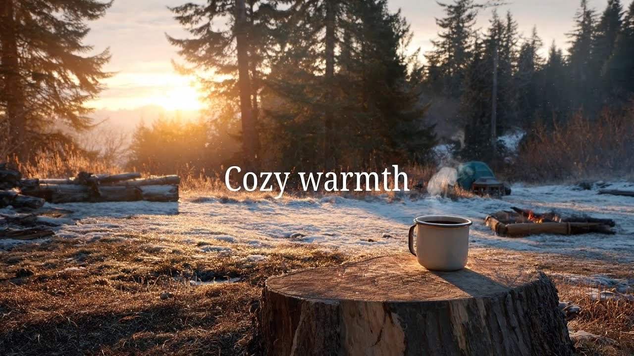 Winter Morning Camp ☕ Calm Piano Music for a Peaceful Start
