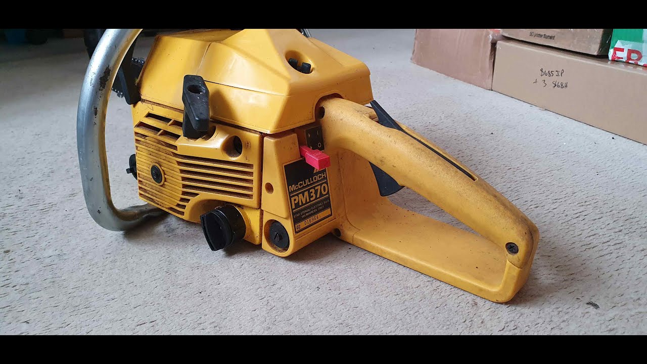 McCulloch ProMac 370 Chainsaw 14 inch bar with new chain PM370 02042023