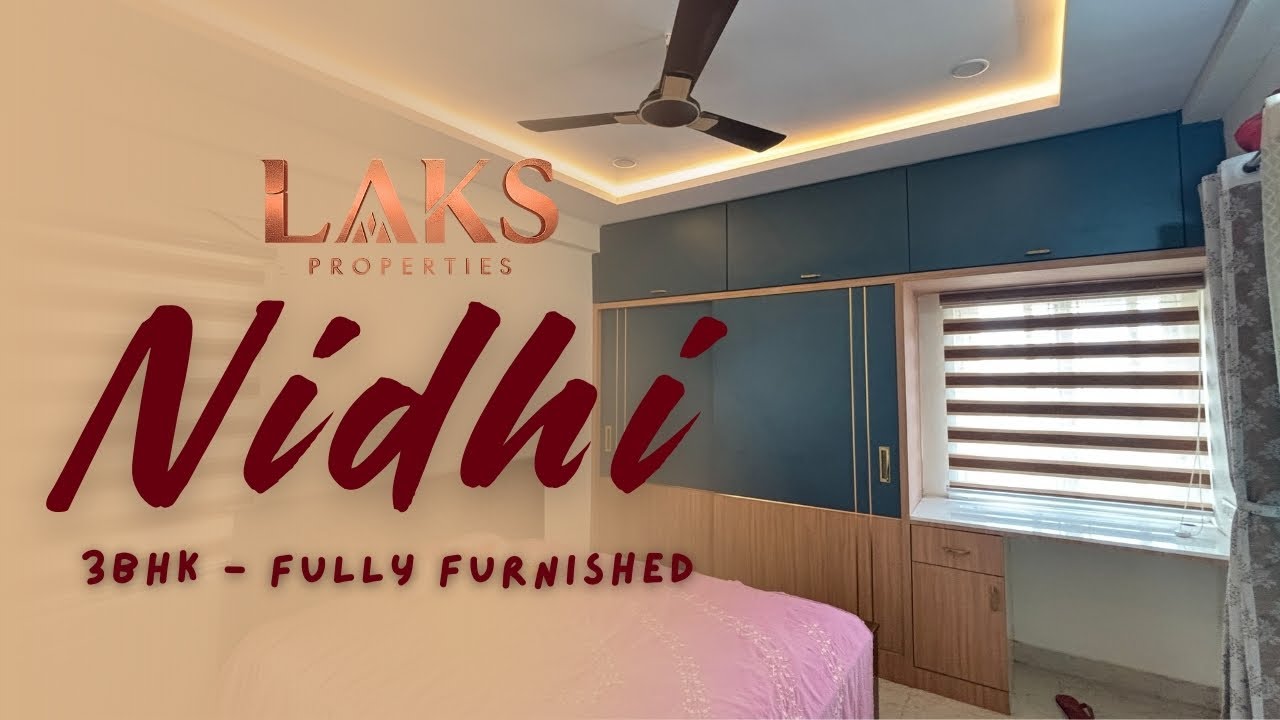 🤯 FULLY FURNISHED 3BHK Flat Tour in Pendurthi, Vizag | NEW North Facing Home | 1280 Sq.ft - NIDHI
