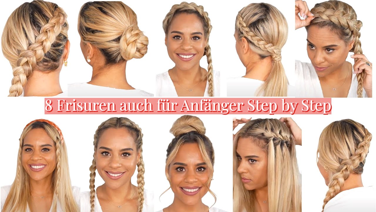 Frisuren für mittel Haare | Flechtfrisuren für Anfänger | Leichte & schnelle Alltagsfrisuren