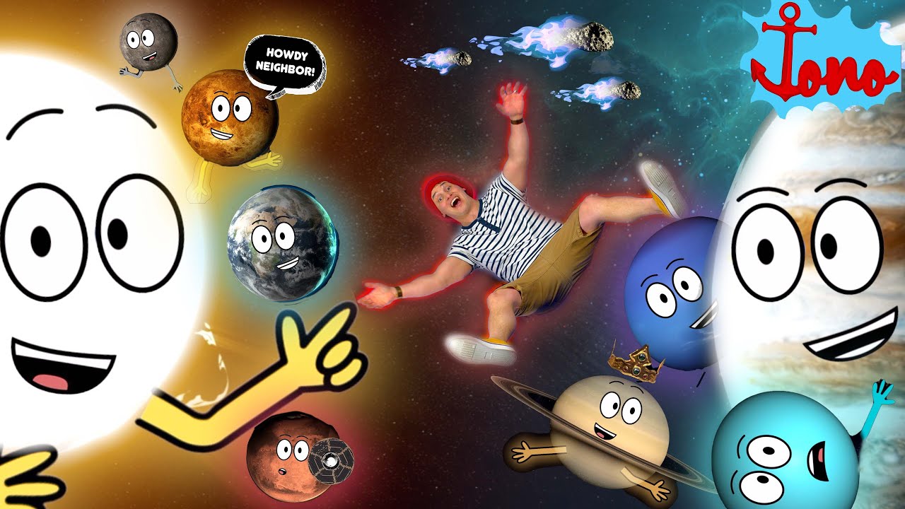 Planets of The Solar System Educational Song For Kids! 🪐  Outer Space Brain Break 🚀 JONO KIDS SHOW