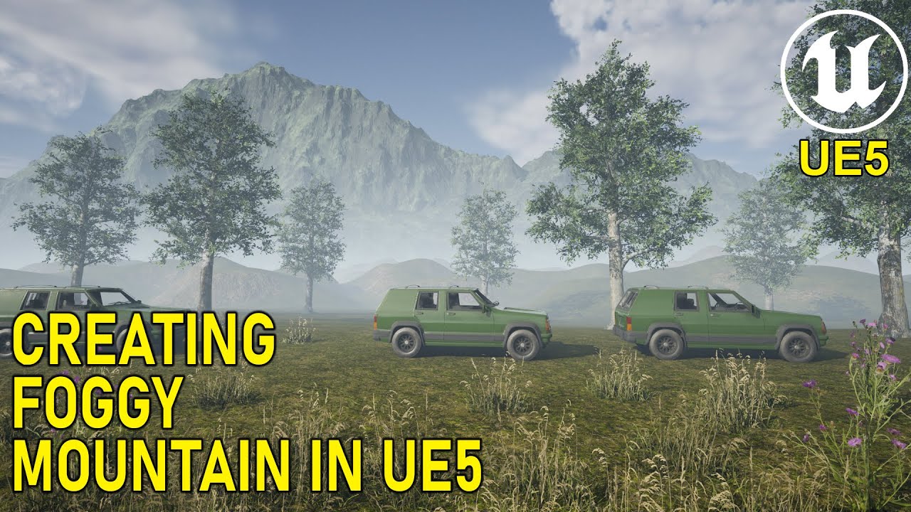 Unreal Engine 5 Simple Environment Foggy Mountain #77