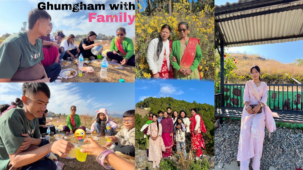 “GHUMGHAM WITH FAMILY!❤️1st TIME 🥹RAMAILO VAYO😅#familyvlog @Shantamgrx 