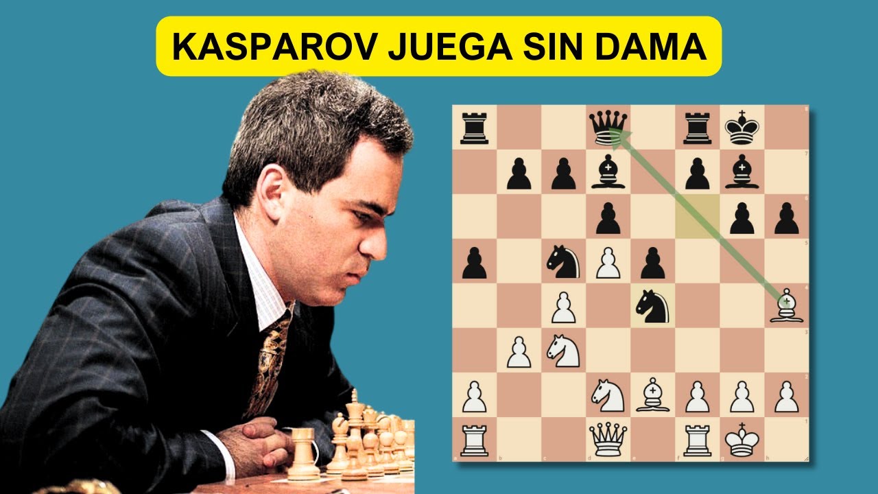 KASPAROV SACRIFICA LA DAMA EN LA MOVIDA 12!! | KASPAROV VS KRAMNIK