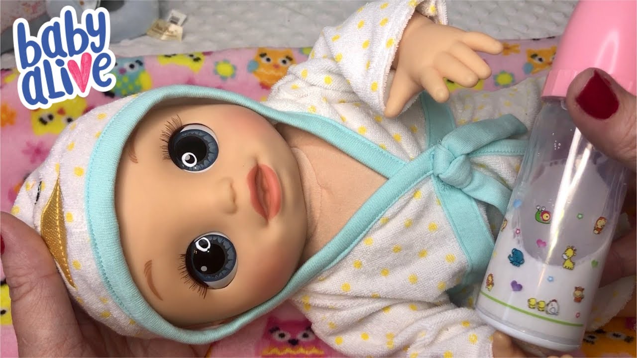 Baby Alive REAL AS CAN BE bath changing and feeding  baby Alive videos