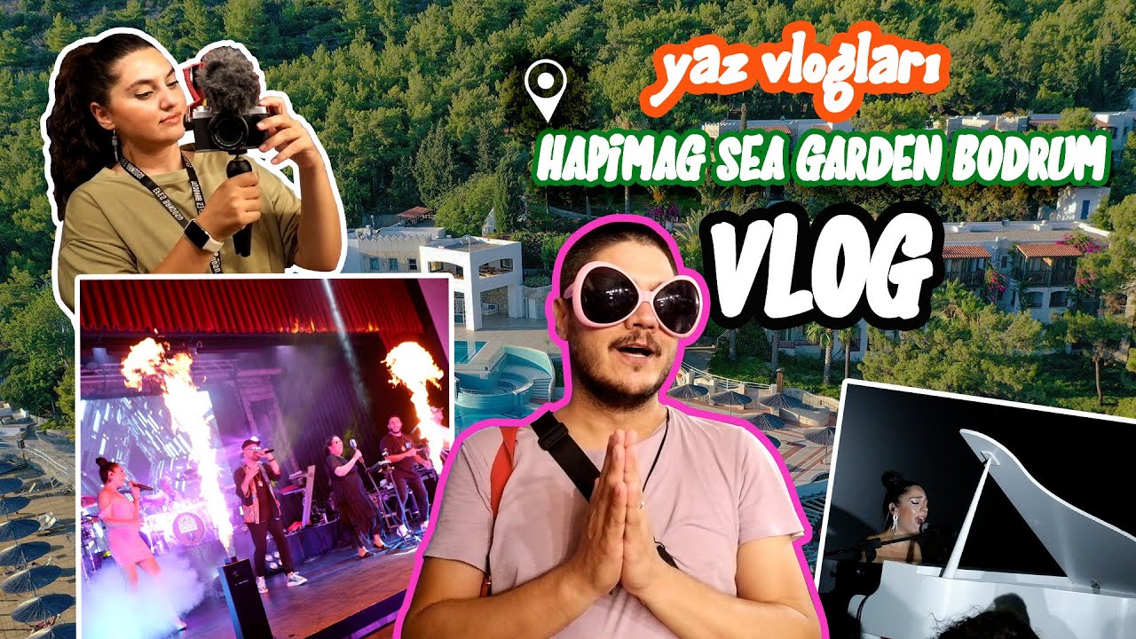 Yaz Vlogları - Hapimag Sea Garden Bodrum'da Alevler İçinde Sahnedeydik