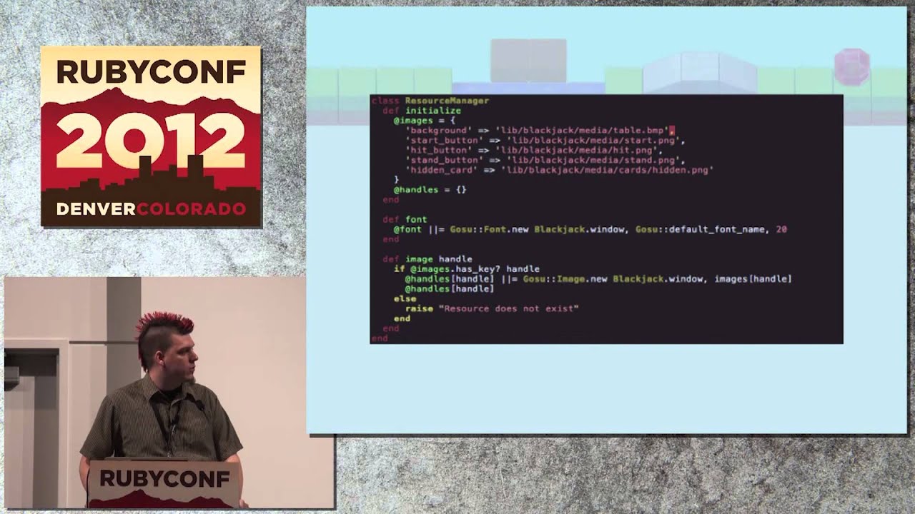 Ruby Conf 12 - Game Development and Ruby by Andrew Nordman