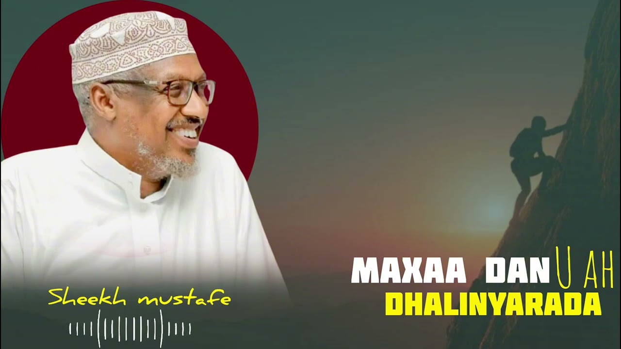 MAXAA DAN U AH ‼️ DHALINYARADA ‼️ SHEEKH MUSTAFE @QalbiSame-r4l 