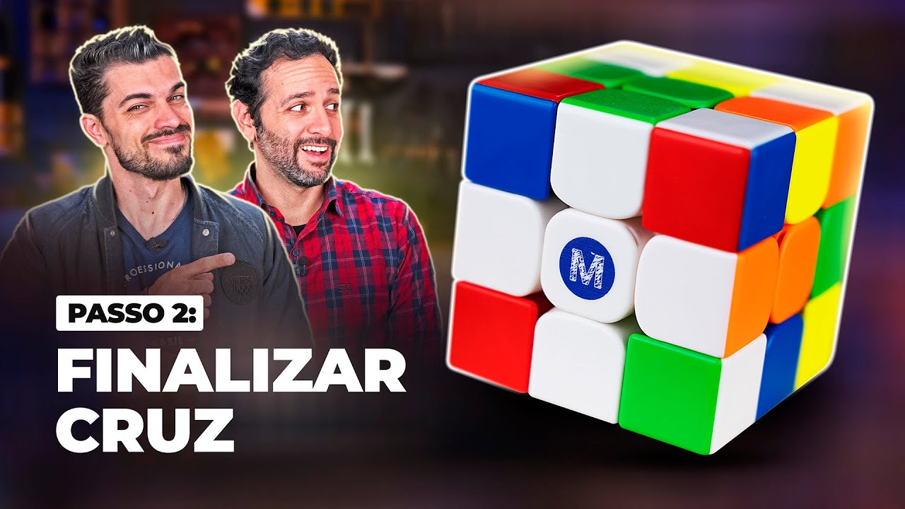COMO montar um CUBO MÁGICO - Passo 2: Finalizar a cruz branca