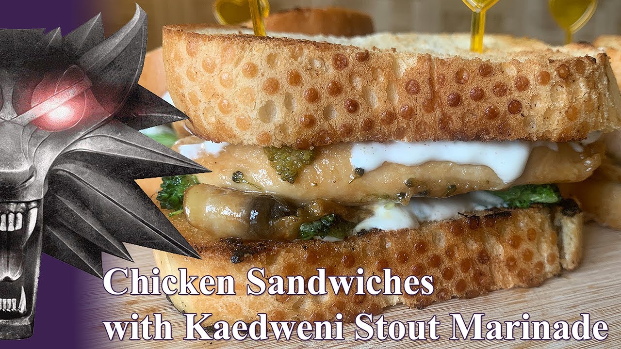 Chicken Sandwiches with Kaedweni Stout Marinade - The Witcher Official Cookbook