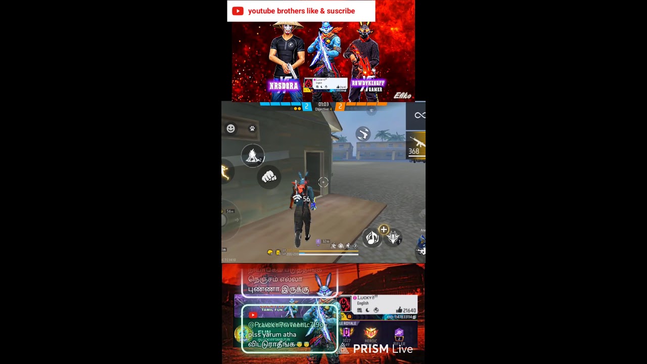 🔴Free fire Live ( தமிழ் )={ Tamil Live }& #Lucky ff tamil fun Live 🔥🔥🔥#Daily live #Come play ⚔️⚔