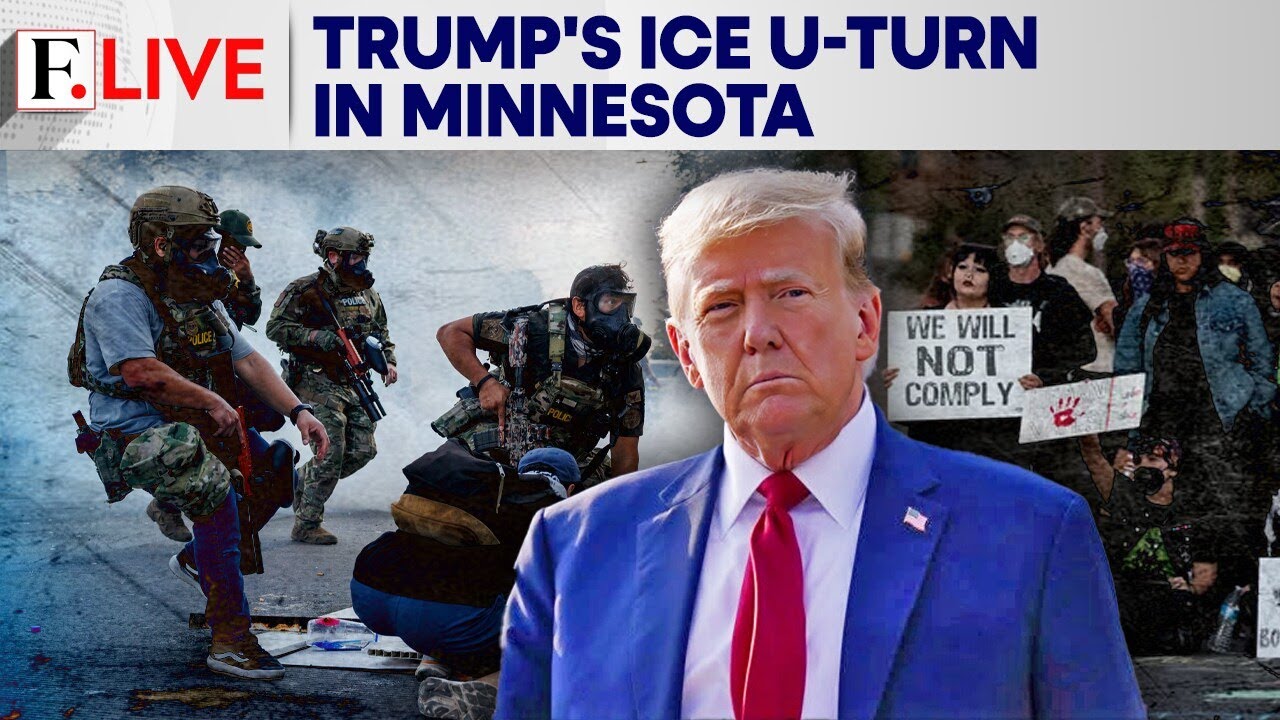 Trump Shifts Immigration Crackdown Tone After Partial ICE Pullback in Minnesota | Firstpost Live