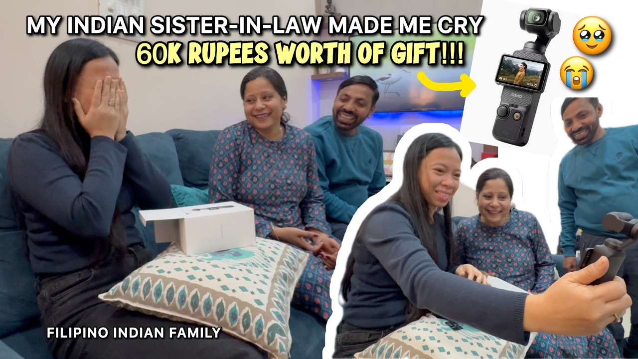 DJI OSMO POCKET 3 UNBOXING.. I DID NOT EXPECT MY SIS-IN-LAW TO DO THIS! &hearts;︎Filipino Indian Family