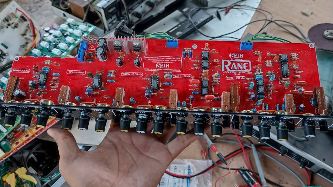 My home made Pinoy KPE-15 inspired from Rane PE 15 Parametric equalizer, First trial &  Soundcheck