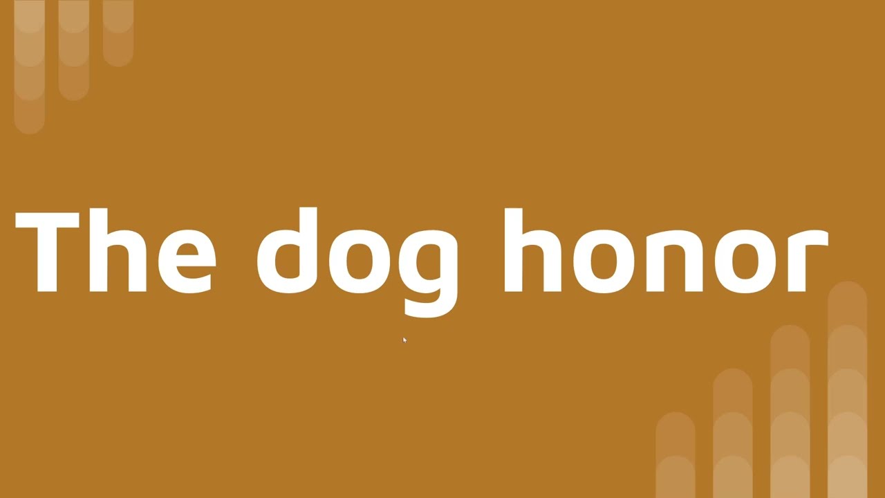 Pathfinder honor: Dogs