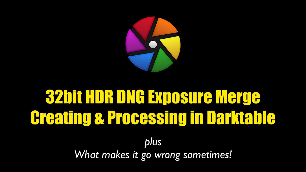 Darktable Create HDR Merge 32bit Processing - Avoid Noise in Recovered Shadows without Ai Denoise
