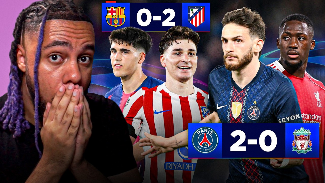 ПЕРВЫЙ ШОК! БАРСЕЛОНА 0-2 АТЛЕТИКО, ПСЖ 2-0 ЛИВЕРПУЛЬ!