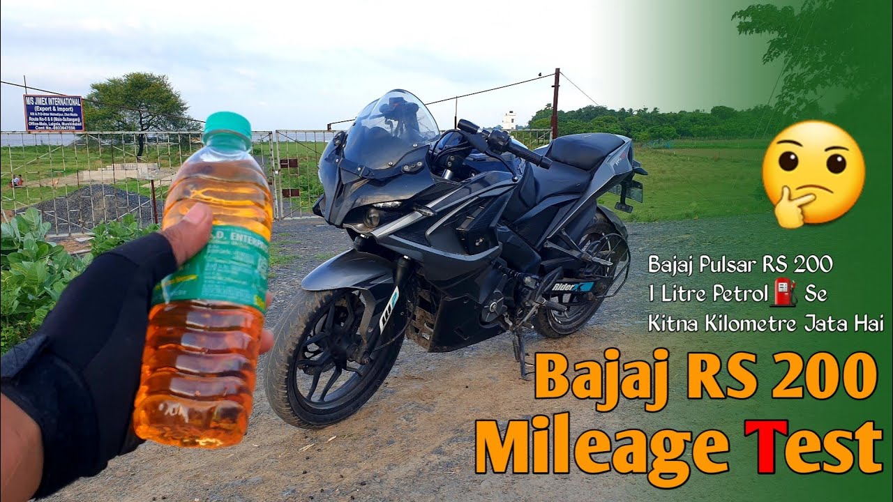 Bajaj Pulsar RS 200cc Mileage Test⛽ | Bajaj RS 200 Mileage Test | RS 200 Bs4 mileage test 🤔