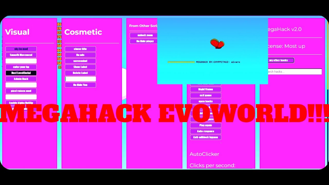 EVOWORLD CHEAT! EVOWORLD HACK! MEGAHACK EVOWORLD.IO! FLYORDIE.IO! FREE TO USE!