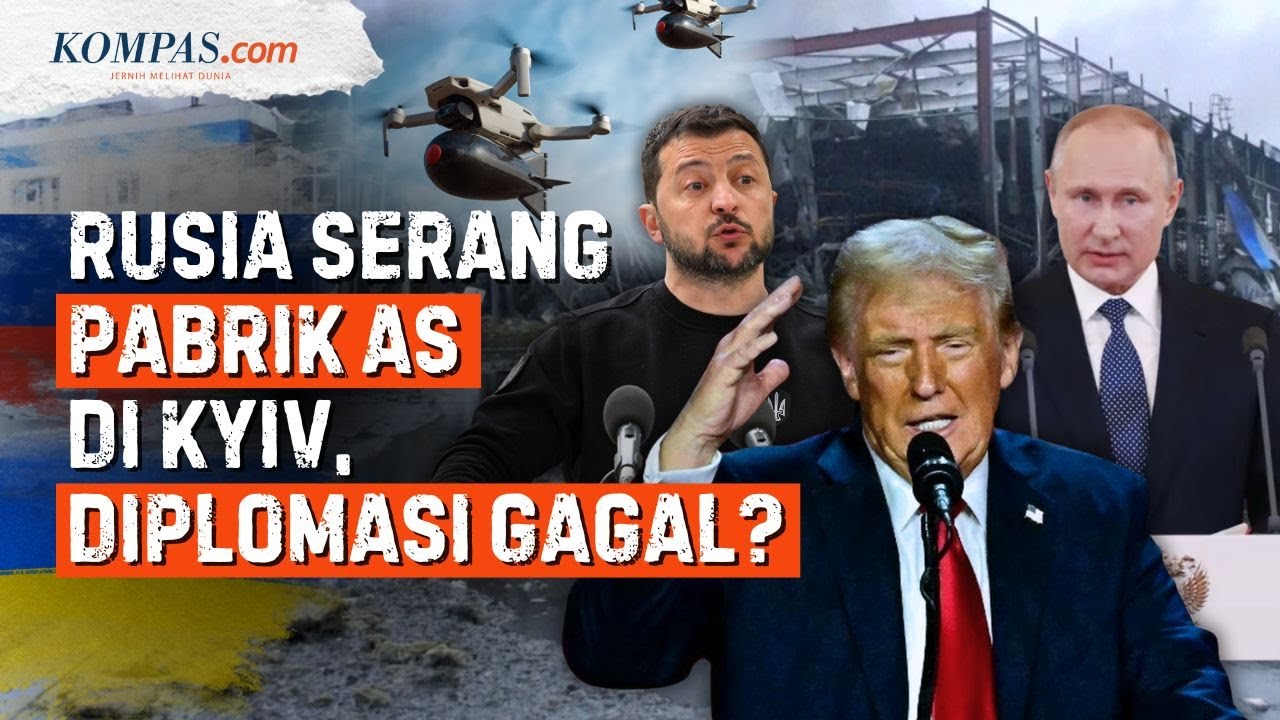 Serbuan Drone Rusia Bombardir Ukraina, Diplomasi Damai Trump Gagal?