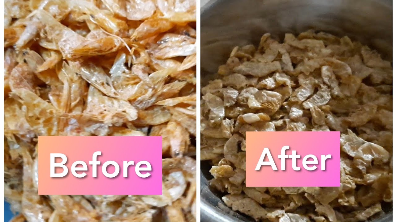 How to clean dry prawns