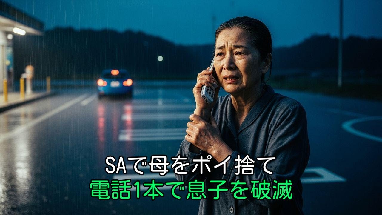 SAで捨てられた68歳母。電話1本で息子夫婦を地獄へ送る逆転劇