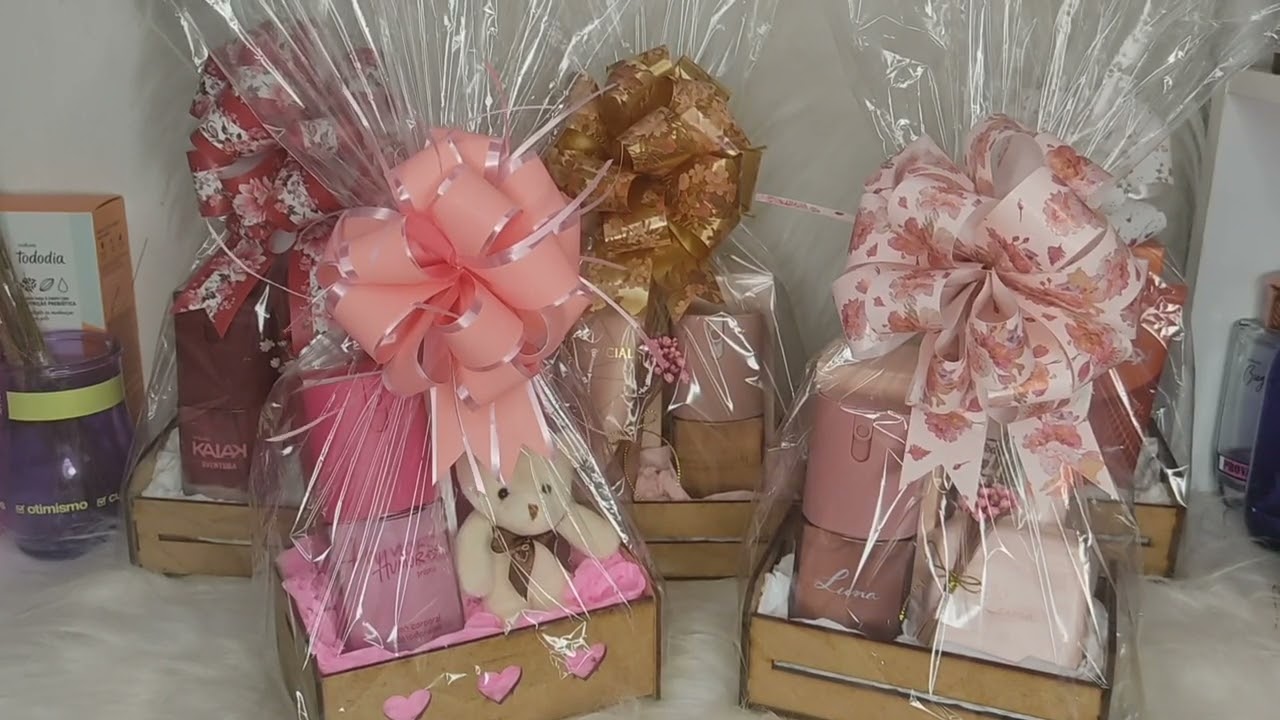 Opções de Presentes Femininos no Mini Caixote de MDF|#diaadia #natal  #180