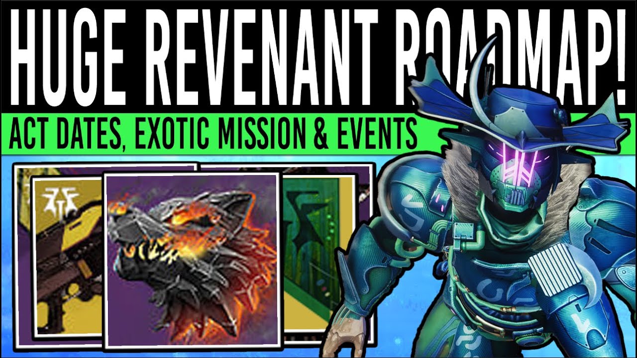 Destiny 2: NEW REVENANT ROADMAP! Exotic MISSION, Event Loot, Act Calendar, Reward Rollout & More!