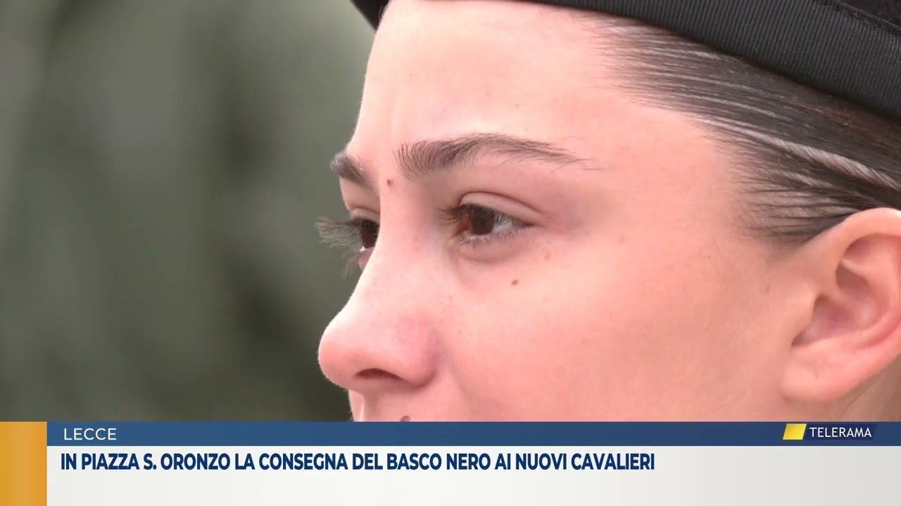In piazza S. Oronzo la consegna del basco nero ai nuovi cavalieri