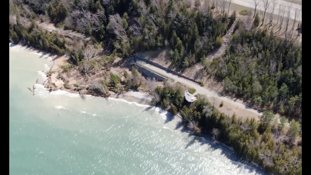 Little Traverse Wheelway Washout Drone Video
