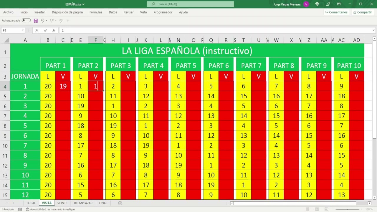 Cómo hacer un calendario para un torneo todos contra todos