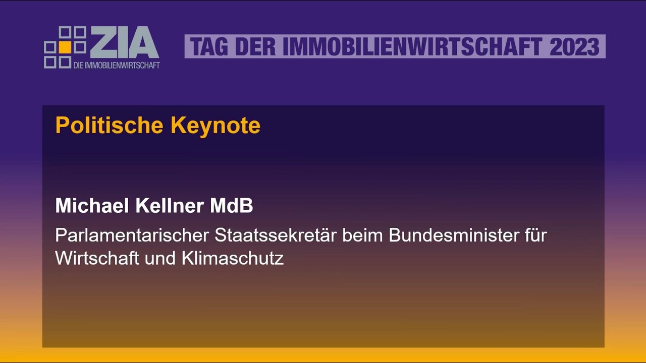 #Tdimmo23 | Politische Keynote | Michael Kellner MdB