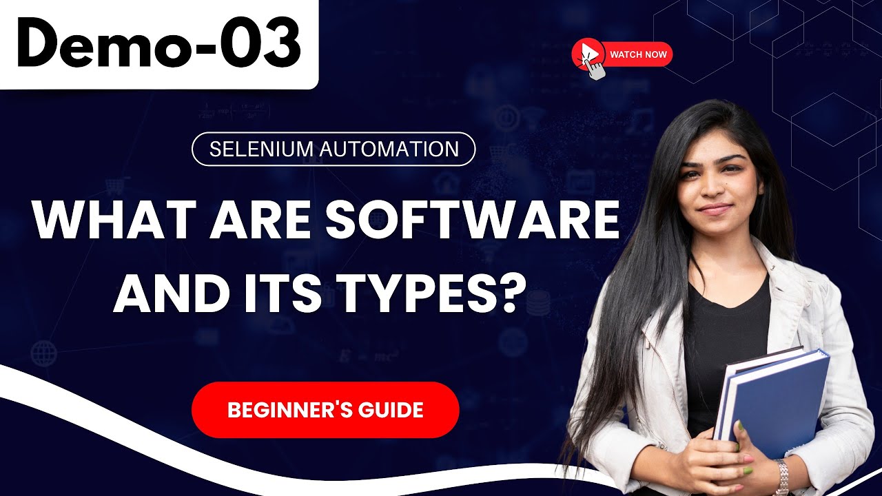 Selenium Automation Demo 03 | What Are Software and its Types? | Tutorial for Beginners | 9885312299